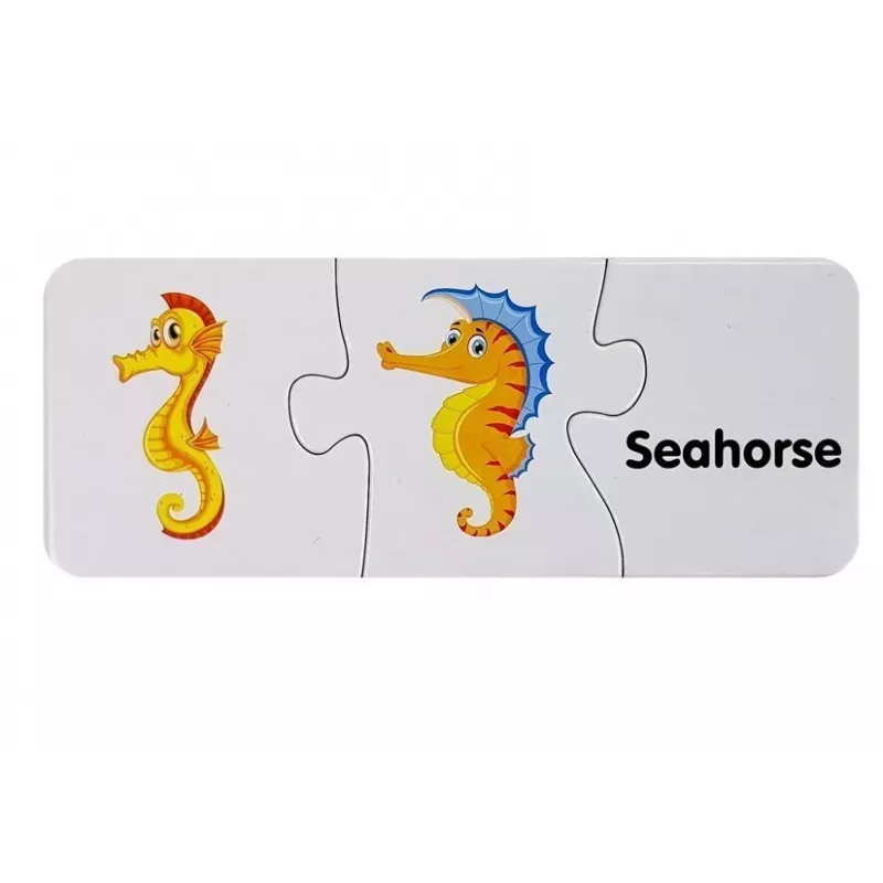 LEAN TOYS Puzzle educativo El mundo de los océanos Puzzle 10 conexiones