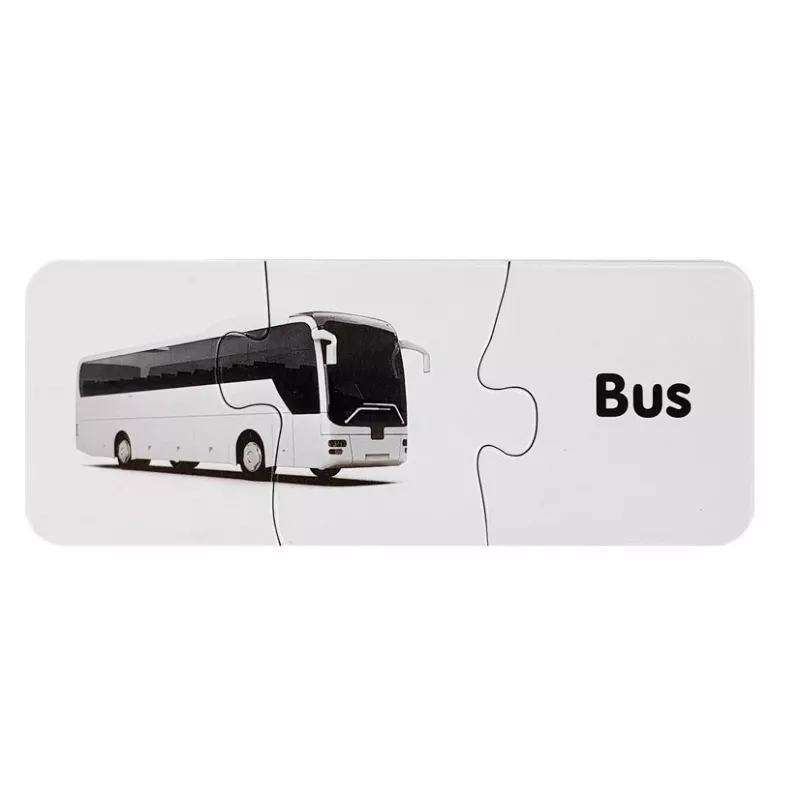 LEAN TOYS Puzzle educativo Transport Puzzle 10 conexiones