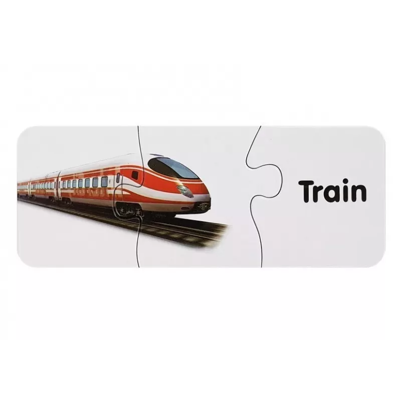 LEAN TOYS Puzzle educativo Transport Puzzle 10 conexiones