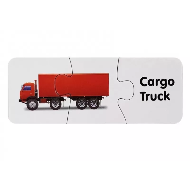 LEAN TOYS Puzzle educativo Transport Puzzle 10 conexiones