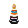 LEAN TOYS Pirámide de aprendizaje con anillas y rueda de patos