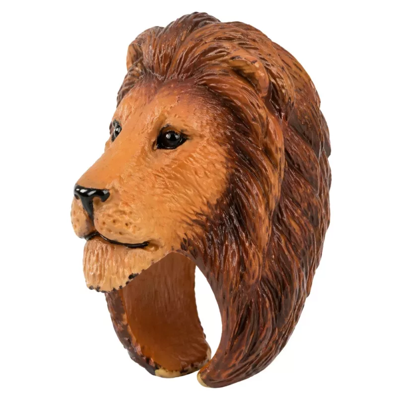 LEAN TOYS Anillo de aprendizaje para animales de mano león