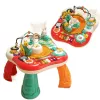 Mesa de aprendizaje LEAN TOYS panel de música interactivo piano 2 en 1 rojo