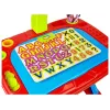 LEAN TOYS Mesa de aprendizaje con proyector, silla, lápices de colores, imanes, letras y números