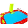 LEAN TOYS Mesa de aprendizaje con proyector, silla, lápices de colores, imanes, letras y números