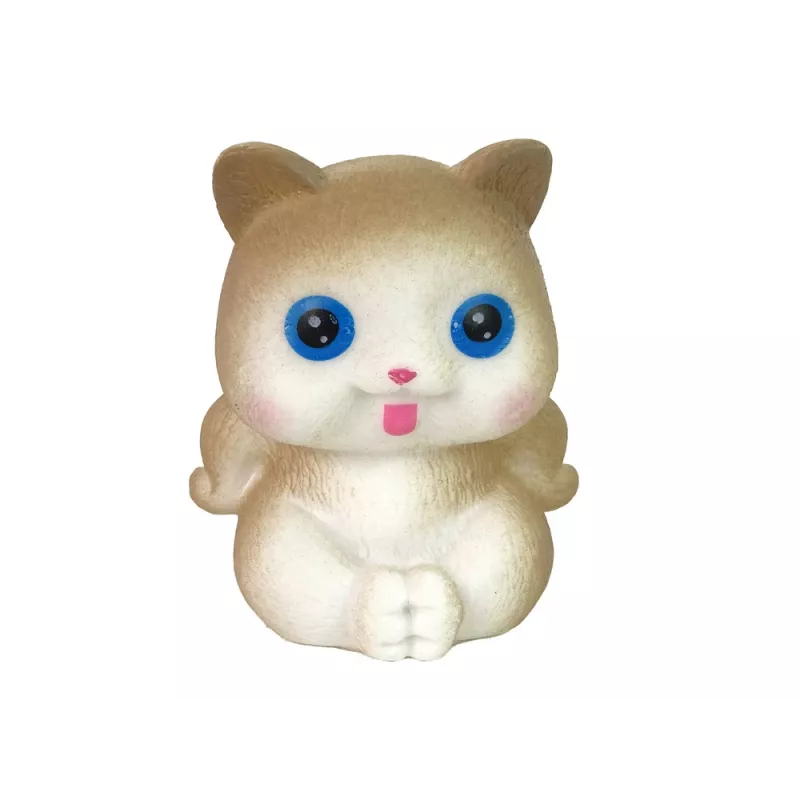 LEAN TOYS Muñeca Emily con gato de rosas y pelo largo
