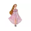 LEAN TOYS Muñeca bebé Emily de pelo largo con gato blanco