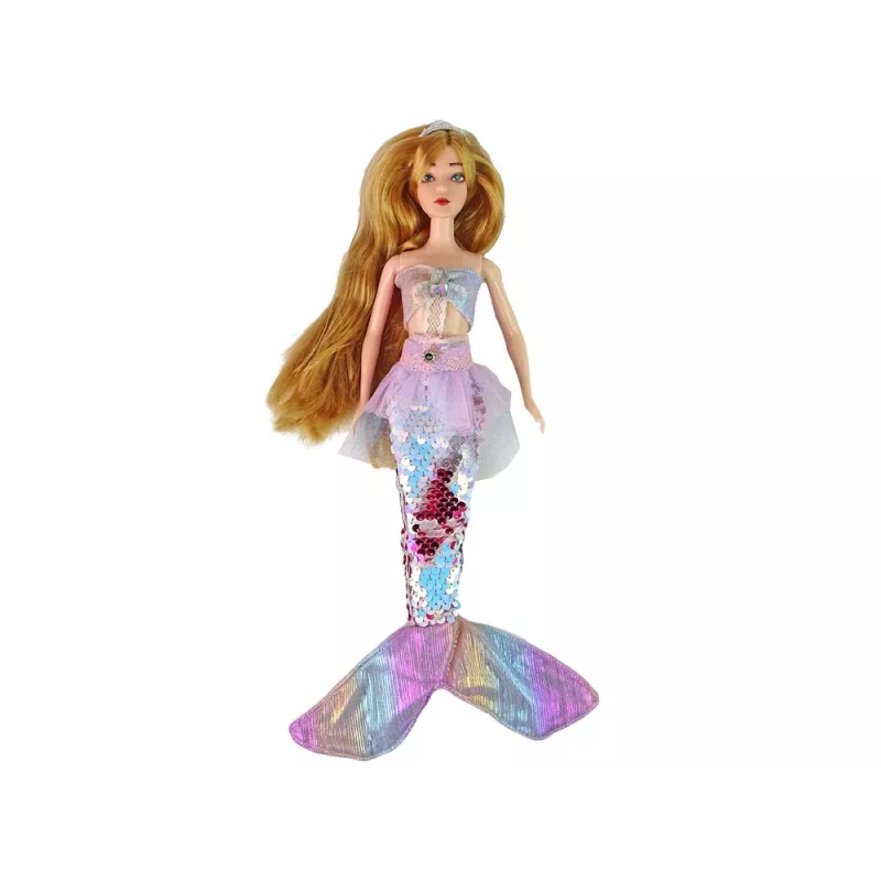 LEAN TOYS Muñeca bebé Emily la Sirena con accesorios rosas
