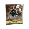LEAN TOYS Muñeca bebé Emily Wooden Heart gato blanco