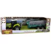 LEAN TOYS Tractor de granja con pulverizador sonido de granja verde