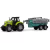 LEAN TOYS Tractor de granja con pulverizador sonido de granja verde