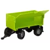 LEAN TOYS Tractor de granja con remolque luces y sonidos verde