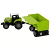 LEAN TOYS Tractor de granja con remolque luces y sonidos verde