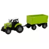 LEAN TOYS Tractor de granja con remolque luces y sonidos verde