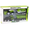 LEAN TOYS Set de vehículos de granja Tractor Cosechadora Cisterna Semirremolque