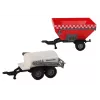 LEAN TOYS Set tractor granjero + 2 máquinas de granja set camión de granja