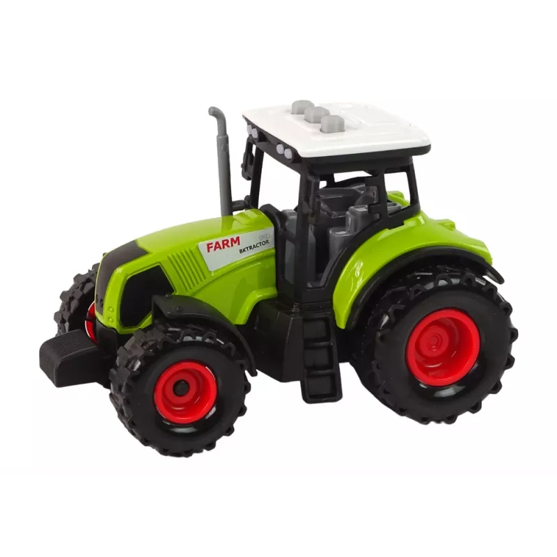 LEAN TOYS Set tractor granjero + 2 máquinas de granja set camión de granja