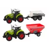 LEAN TOYS Set tractor granjero + 2 máquinas de granja set camión de granja