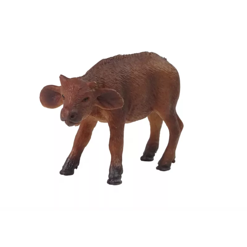 LEAN TOYS Figura cría de búfalo animales del zoo africano