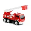 LEAN TOYS Coche de bomberos con rampa desmontable + herramientas