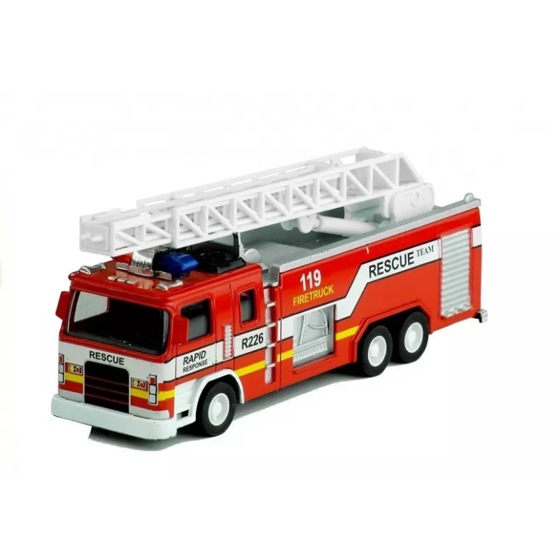 LEAN TOYS Camión de bomberos con escalera 1:32