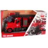 LEAN TOYS Camión de Bomberos con Accesorios de Atornillado Rojo