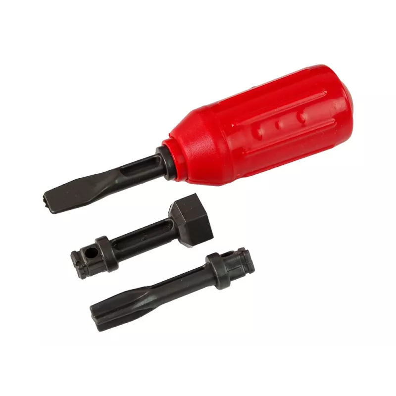 LEAN TOYS Camión de Bomberos con Accesorios de Atornillado Rojo