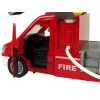 LEAN TOYS Camión de bomberos rojo sonidos de agua luces