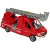 LEAN TOYS Camión de bomberos rojo sonidos de agua luces