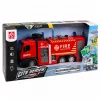 Camión de bomberos con función de agua, cabina metálica, luces y sonidos LEAN TOYS 1:12