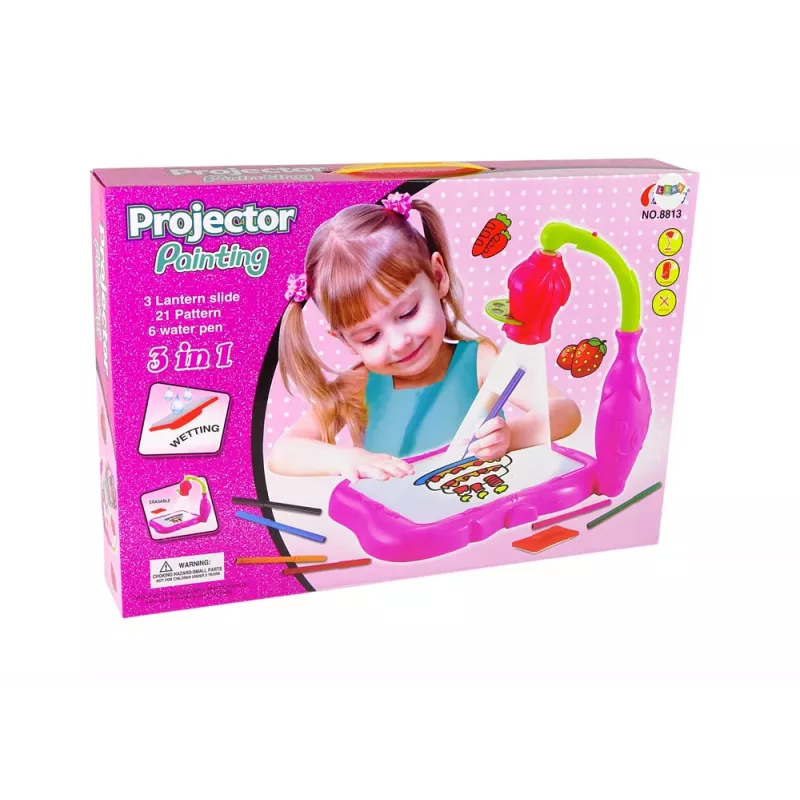 LEAN TOYS Proyector de flores para dibujar con rotuladores mágicos