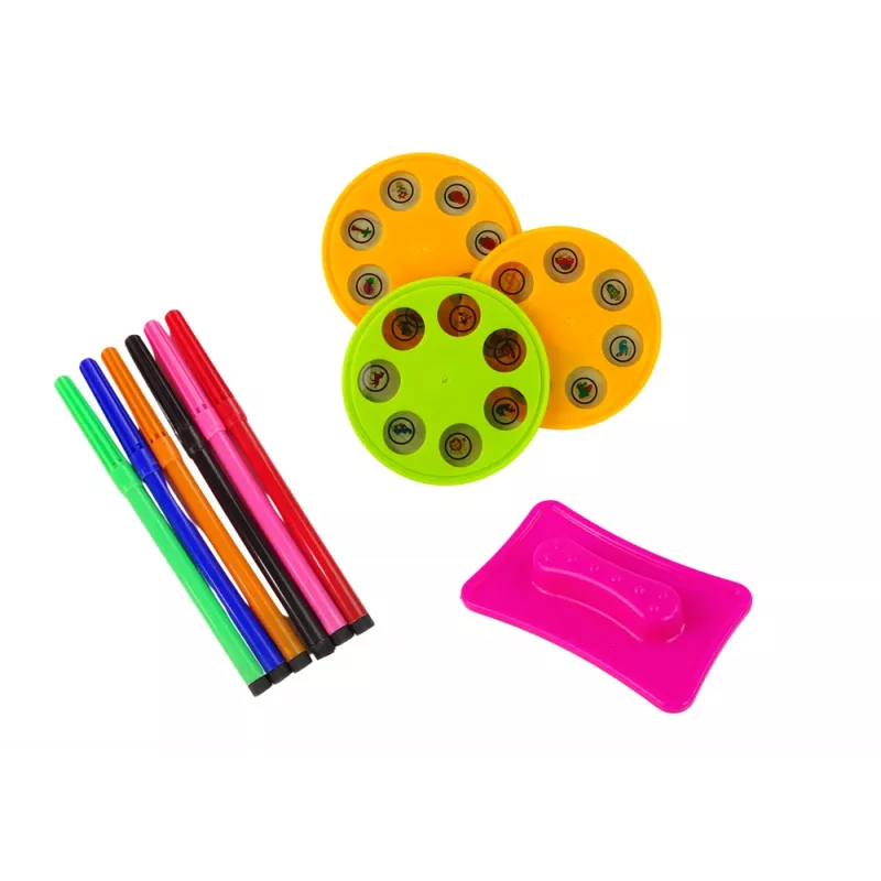 LEAN TOYS Proyector de flores para dibujar con rotuladores mágicos