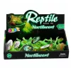 LEAN TOYS Figura de goma lagarto luminoso verde fluorescente 15cm