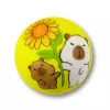 LEAN TOYS Pelota de espuma para saltar Capybara 6,5 cm