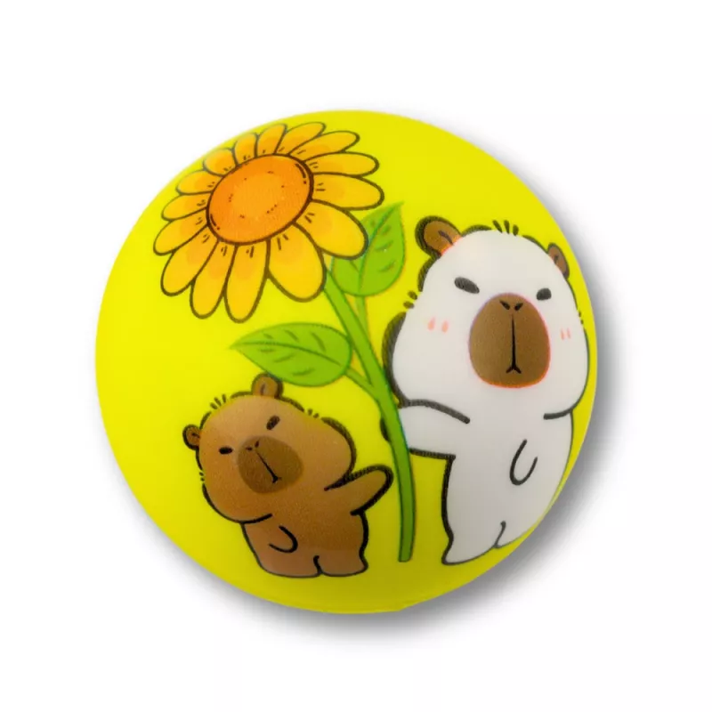 LEAN TOYS Pelota de espuma para saltar Capybara 6,5 cm