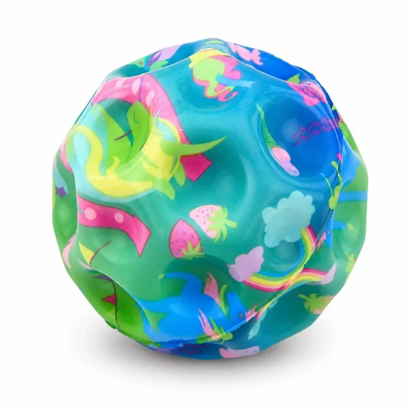 LEAN TOYS Pelota de espuma con relieves para saltar antiestrés unicornio 7cm