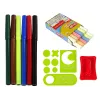 LEAN TOYS Maletín pizarra plegable 2en1 - tiza y rotulador