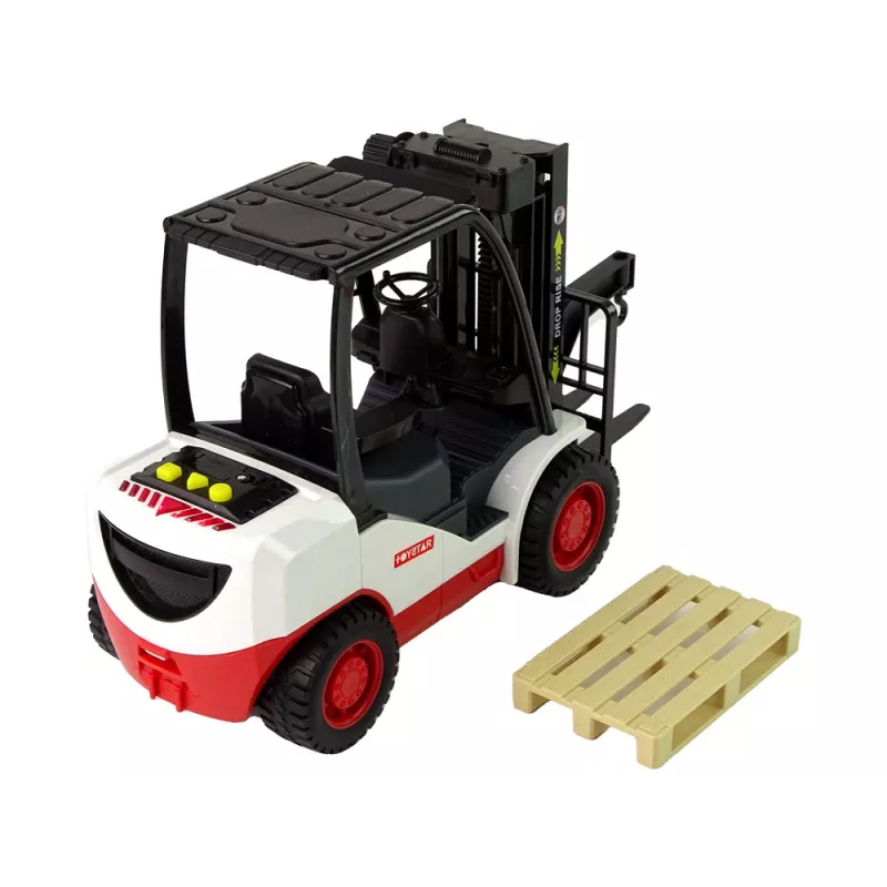 LEAN TOYS Carretilla elevadora con horquilla móvil y palé