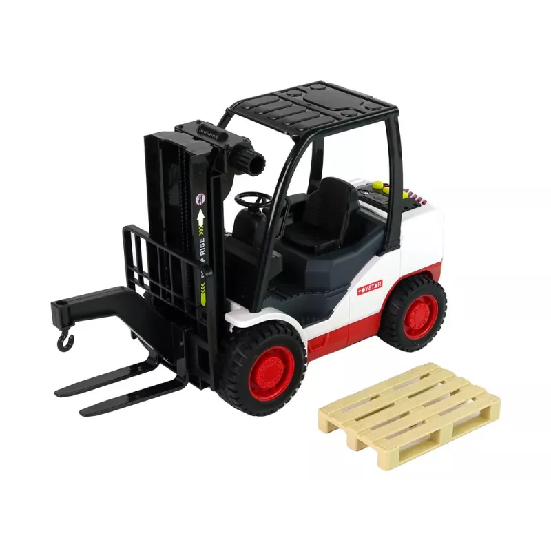 LEAN TOYS Carretilla elevadora con horquilla móvil y palé