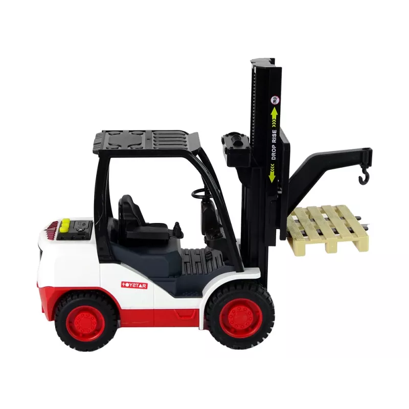 LEAN TOYS Carretilla elevadora con horquilla móvil y palé