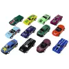 LEAN TOYS Set de vehículos de fricción 12 ELE Metal 1:64