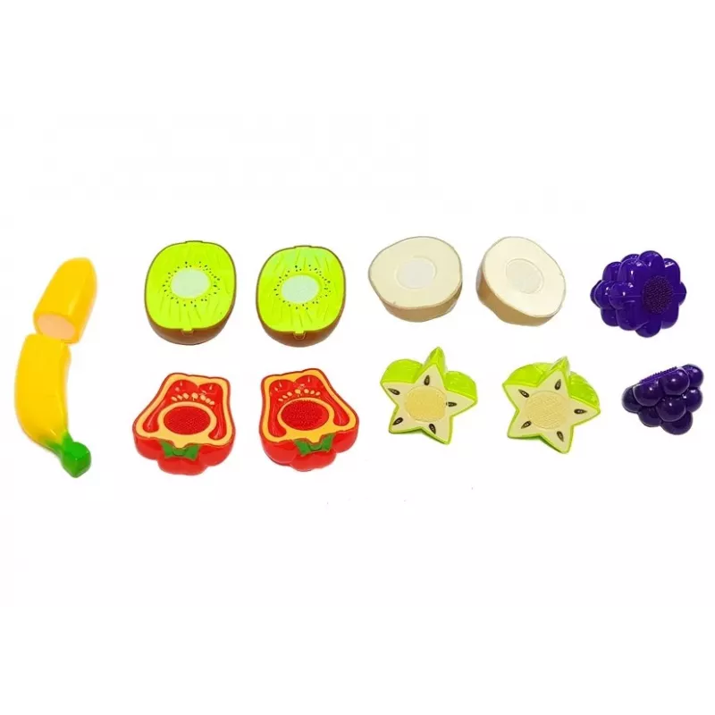 LEAN TOYS Set de frutas y verduras para cortar
