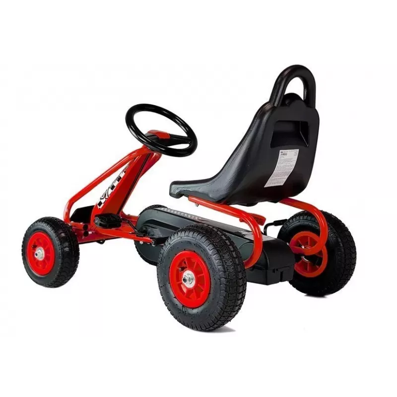 LEAN TOYS G201 Go-kart de pedales rojo