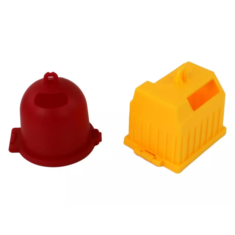 LEAN TOYS Camión de Basura con Grúa Motor de Fricción Naranja 1:16