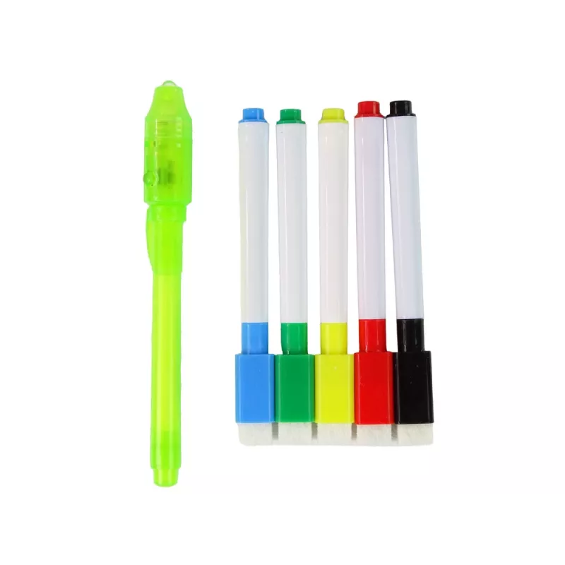 LEAN TOYS Pizarra magnética 2en1 con pintura luminosa