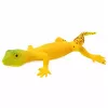 LEAN TOYS Geco dorado Figura de goma elástica reptil realista 15,5 cm