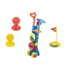 LEAN TOYS Set de golf para niños minigolf para jugar con amigos