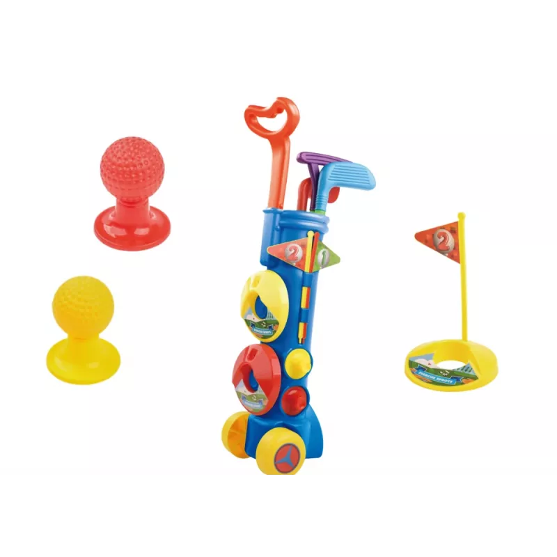 LEAN TOYS Set de golf para niños minigolf para jugar con amigos