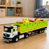 LEAN TOYS camión de transporte de alimentos verde 1:40 modelo de fundición