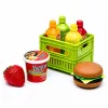 LEAN TOYS Camión de transporte de alimentos verde 1:55